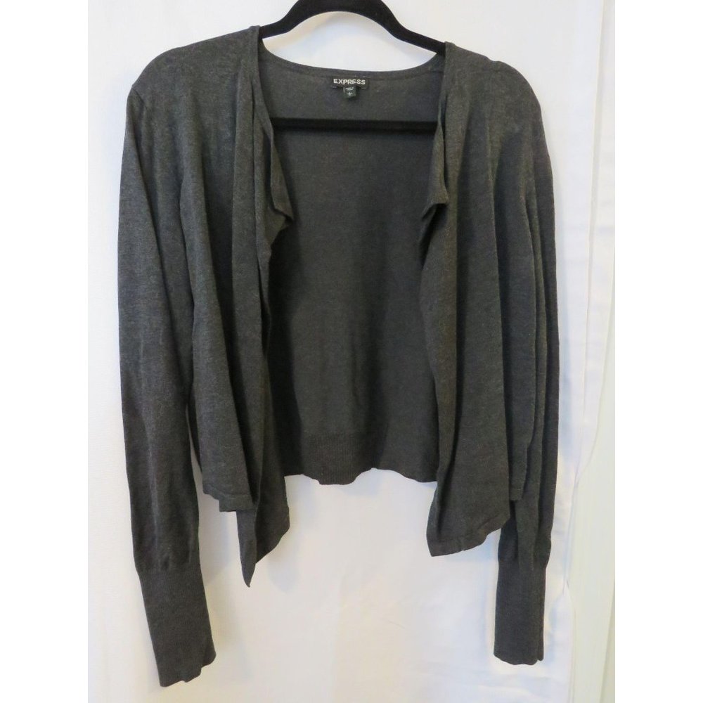 Express Womens Cardigan SZ Large High Low Cropped
